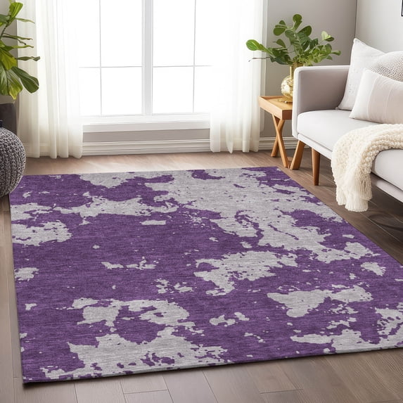 Addison Rugs Chantille Indoor/Outdoor Transitional Modern Purple Washable Rectangle Rug, 2'6" x 3'10"