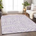 thumbnail image 1 of Addison Rugs Chantille Indoor/Outdoor Transitional Floral Lavender Washable Rectangle Rug, 5' x 7'6", 1 of 6