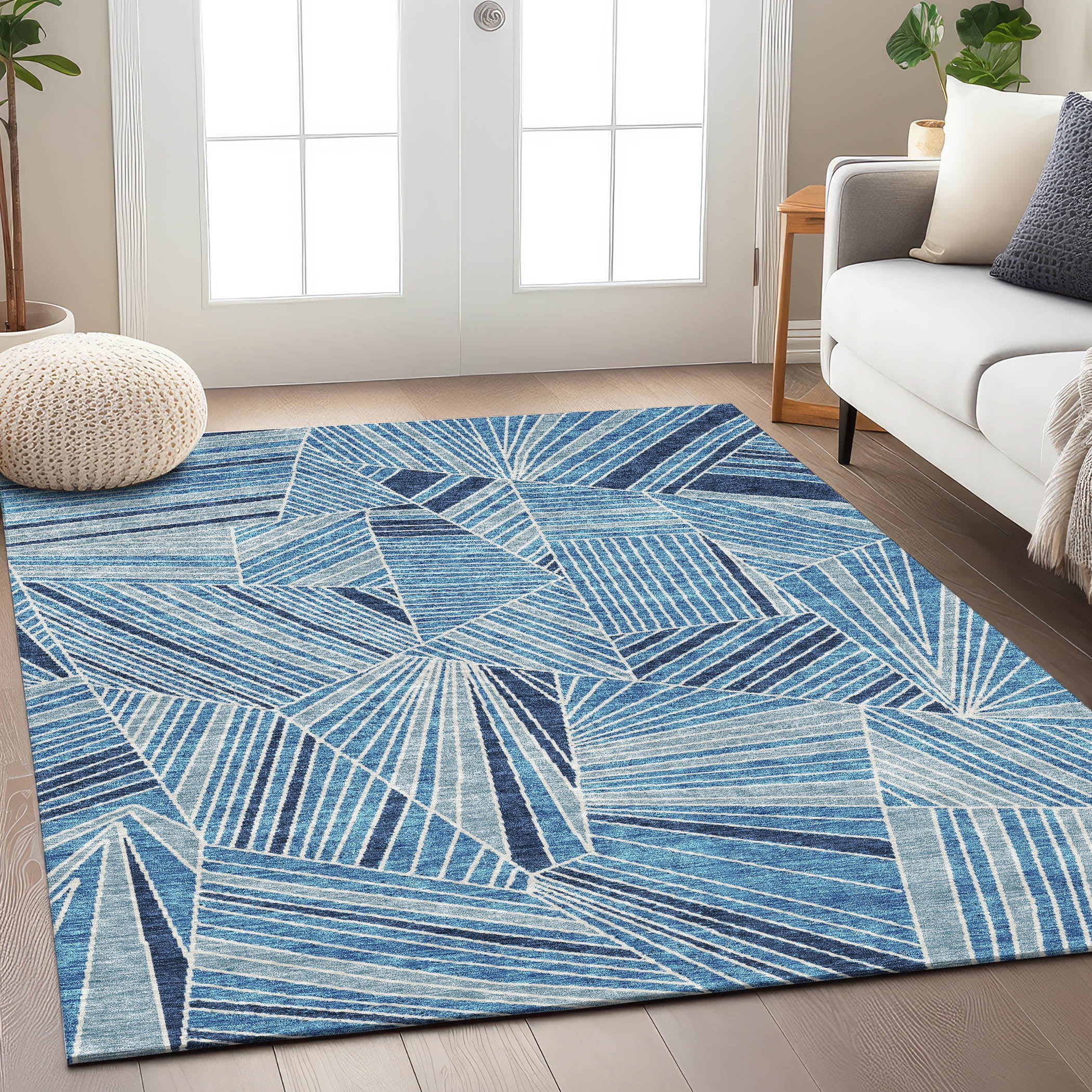 Addison Rugs Chantille ACN915 Blue 9' x 12' Indoor Outdoor Area Rug