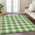 thumbnail image 1 of Addison Rugs Chantille Indoor/Outdoor Transitional Plaid Green Washable Rectangle Rug, 2'6" x 3'10", 1 of 6