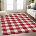 thumbnail image 1 of Addison Rugs Chantille Indoor/Outdoor Transitional Plaid Red Washable Rectangle Rug, 3' x 5', 1 of 6