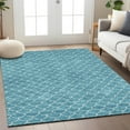 thumbnail image 1 of Addison Rugs Chantille Indoor/Outdoor Transitional Geometric Teal Washable Rectangle Rug, 8' x 10', 1 of 6