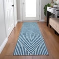 thumbnail image 1 of Addison Rugs Chantille Indoor/Outdoor Transitional Geometric, Abstract Teal Washable Runner Rug, 2'3" x 7'6", 1 of 6