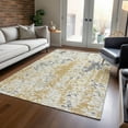 thumbnail image 1 of Addison Rugs Chantille Indoor/Outdoor Transitional Abstract Gold Washable Rectangle Rug, 9' x 12', 1 of 6