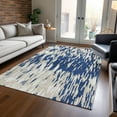 thumbnail image 1 of Addison Rugs Chantille Indoor/Outdoor Transitional Abstract Navy Washable Rectangle Rug, 5' x 7'6", 1 of 6