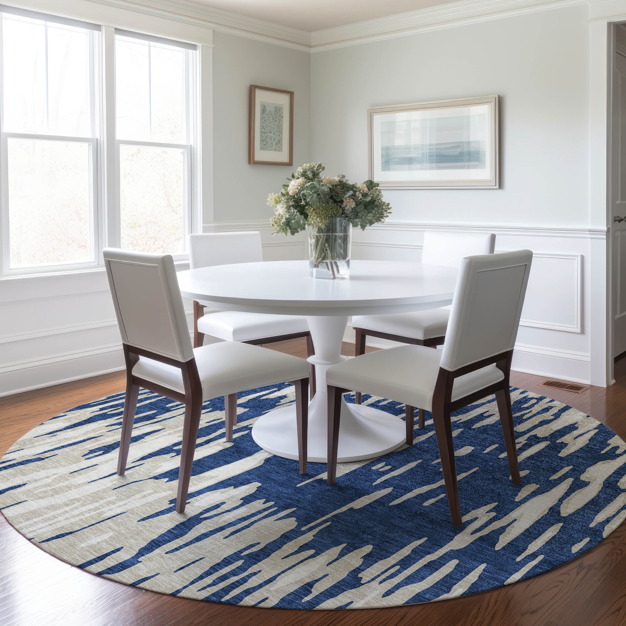 Addison Rugs Chantille Indoor/Outdoor Transitional Abstract Navy ...