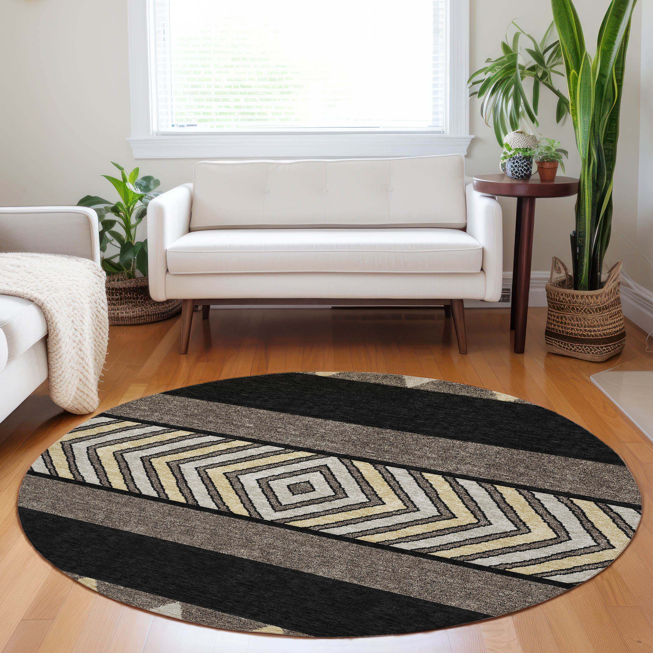 Addison Rugs Chantille Indoor/Outdoor Transitional Southwest Black ...