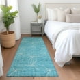 thumbnail image 1 of Addison Rugs Chantille Indoor/Outdoor Transitional Geometric Aqua Washable Runner Rug, 2'3" x 7'6", 1 of 6