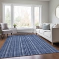 thumbnail image 1 of Addison Rugs Chantille Indoor/Outdoor Transitional Stripes Denim Washable Rectangle Rug, 8' x 10', 1 of 6