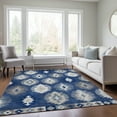 thumbnail image 1 of Addison Rugs Chantille Indoor/Outdoor Transitional Southwest Navy Washable Rectangle Rug, 5' x 7'6", 1 of 6