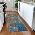 thumbnail image 1 of Addison Rugs Chantille Indoor/Outdoor Transitional Abstract Navy Washable Runner Rug, 2'3" x 7'6", 1 of 6