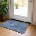 thumbnail image 1 of Addison Rugs Chantille Indoor/Outdoor Transitional Geometric Navy Washable Rectangle Rug, 1'8" x 2'6", 1 of 6