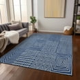 thumbnail image 1 of Addison Rugs Chantille Indoor/Outdoor Transitional Geometric Navy Washable Rectangle Rug, 3' x 5', 1 of 6
