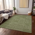 thumbnail image 1 of Addison Rugs Chantille Indoor/Outdoor Transitional Geometric Olive Washable Rectangle Rug, 3' x 5', 1 of 6