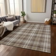 thumbnail image 1 of Addison Rugs Chantille Indoor/Outdoor Transitional Plaid Brown Washable Rectangle Rug, 5' x 7'6", 1 of 6
