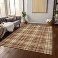 thumbnail image 1 of Addison Rugs Chantille Indoor/Outdoor Transitional Plaid Paprika Washable Rectangle Rug, 2'6" x 3'10", 1 of 6