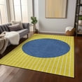 thumbnail image 1 of Addison Rugs Chantille Indoor/Outdoor Transitional Stripes Yellow Washable Rectangle Rug, 8' x 10', 1 of 6