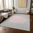thumbnail image 1 of Addison Rugs Chantille Indoor/Outdoor Transitional Stripes Silver Washable Rectangle Rug, 9' x 12', 1 of 6