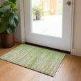 thumbnail image 1 of Addison Rugs Chantille Indoor/Outdoor Transitional Stripes Green Washable Rectangle Rug, 1'8" x 2'6", 1 of 6