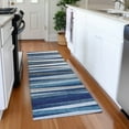 thumbnail image 1 of Addison Rugs Chantille Indoor/Outdoor Transitional Stripes Navy Washable Runner Rug, 2'3" x 7'6", 1 of 5
