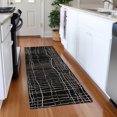 thumbnail image 1 of Addison Rugs Chantille Indoor/Outdoor Transitional Stripes Black Washable Runner Rug, 2'3" x 7'6", 1 of 5