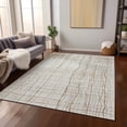 thumbnail image 1 of Addison Rugs Chantille Indoor/Outdoor Transitional Stripes Ivory Washable Rectangle Rug, 2'6" x 3'10", 1 of 6