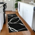 thumbnail image 1 of Addison Rugs Chantille Indoor/Outdoor Transitional Geometric, Abstract Black Washable Runner Rug, 2'3" x 7'6", 1 of 6