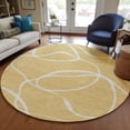 thumbnail image 1 of Addison Rugs Chantille Indoor/Outdoor Transitional Geometric, Abstract Gold Washable Round Rug, 8' x 8', 1 of 6