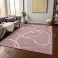thumbnail image 1 of Addison Rugs Chantille Indoor/Outdoor Transitional Geometric, Abstract Pink Washable Rectangle Rug, 3' x 5', 1 of 6
