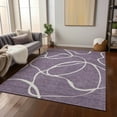 thumbnail image 1 of Addison Rugs Chantille Indoor/Outdoor Transitional Geometric, Abstract Purple Washable Rectangle Rug, 3' x 5', 1 of 6