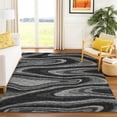 thumbnail image 1 of Addison Rugs Chantille Indoor/Outdoor Contemporary Abstract Black Machine Washable Rectangle Rug, 10' x 14', 1 of 8