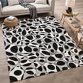 thumbnail image 1 of Addison Rugs Chantille Indoor/Outdoor Contemporary Abstract Black Machine Washable Rectangle Rug, 10' x 14', 1 of 8