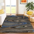 thumbnail image 1 of Addison Rugs Chantille Indoor/Outdoor Contemporary Abstract Black Machine Washable Rectangle Rug, 10' x 14', 1 of 8