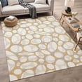 thumbnail image 1 of Addison Rugs Chantille Indoor/Outdoor Contemporary Abstract Gold Machine Washable Rectangle Rug, 8' x 10', 1 of 8