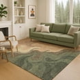 thumbnail image 1 of Addison Rugs Chantille Indoor/Outdoor Contemporary Abstract Olive Machine Washable Rectangle Rug, 9' x 12', 1 of 8