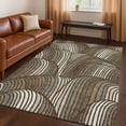 thumbnail image 1 of Addison Rugs Chantille Indoor/Outdoor Contemporary Mid-century Modern Chocolate Machine Washable Rectangle Rug, 8' x 10', 1 of 8