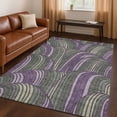 thumbnail image 1 of Addison Rugs Chantille Indoor/Outdoor Contemporary Mid-century Modern Plum Machine Washable Rectangle Rug, 3' x 5', 1 of 8