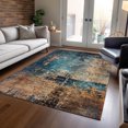 thumbnail image 1 of Addison Rugs Chantille Indoor/Outdoor Teal Washable Rectangle Rug, 10' x 14', 1 of 6