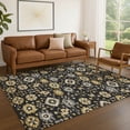 thumbnail image 1 of Addison Rugs Chantille Indoor/Outdoor Traditional Black Machine Washable Rectangle Rug, 10' x 14', 1 of 8
