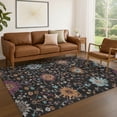 thumbnail image 1 of Addison Rugs Chantille Indoor/Outdoor Traditional Black Machine Washable Rectangle Rug, 10' x 14', 1 of 8
