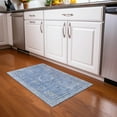 thumbnail image 1 of Addison Rugs Chantille Indoor/Outdoor Traditional Border Blue Machine Washable Rectangle Rug, 1'8" x 2'6", 1 of 7