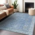thumbnail image 1 of Addison Rugs Chantille Indoor/Outdoor Traditional Border Blue Machine Washable Rectangle Rug, 9' x 12', 1 of 7