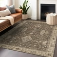 thumbnail image 1 of Addison Rugs Chantille Indoor/Outdoor Traditional Border Brown Machine Washable Rectangle Rug, 2'6" x 3'10", 1 of 7