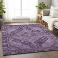 thumbnail image 1 of Addison Rugs Chantille Indoor/Outdoor Traditional Border Eggplant Machine Washable Rectangle Rug, 8' x 10', 1 of 7
