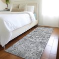 thumbnail image 1 of Addison Rugs Chantille Indoor/Outdoor Traditional Border Gray Machine Washable Runner Rug, 2'3" x 7'6", 1 of 7