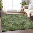 thumbnail image 1 of Addison Rugs Chantille Indoor/Outdoor Traditional Border Olive Machine Washable Rectangle Rug, 3' x 5', 1 of 7