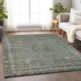 thumbnail image 1 of Addison Rugs Chantille Indoor/Outdoor Traditional Border Teal Machine Washable Rectangle Rug, 9' x 12', 1 of 7