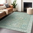 thumbnail image 1 of Addison Rugs Chantille Indoor/Outdoor Traditional Border Turquoise Machine Washable Rectangle Rug, 2'6" x 3'10", 1 of 7
