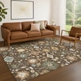 thumbnail image 1 of Addison Rugs Chantille Indoor/Outdoor Traditional Chocolate Machine Washable Rectangle Rug, 5' x 7'6", 1 of 8