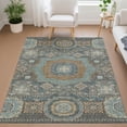 thumbnail image 1 of Addison Rugs Chantille Indoor/Outdoor Traditional Chocolate Machine Washable Rectangle Rug, 5' x 7'6", 1 of 8